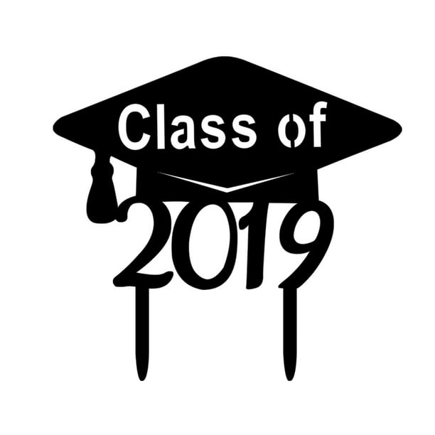 Class of 2019 cake topper Graduation party decor. Graduation cake topper